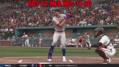 S03 Y2 MLB HRs 11-20