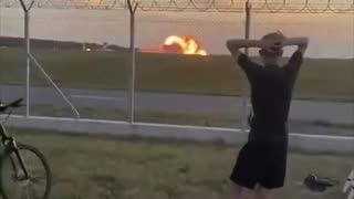 Un F-16 se estrella en Polonia contra el suelo antes de un espectáculo aéreo