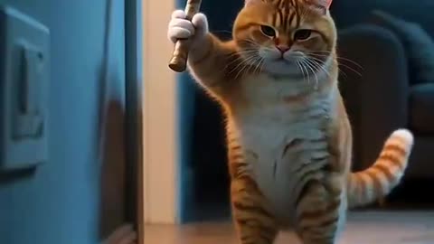 The cat went to kill the mouse
