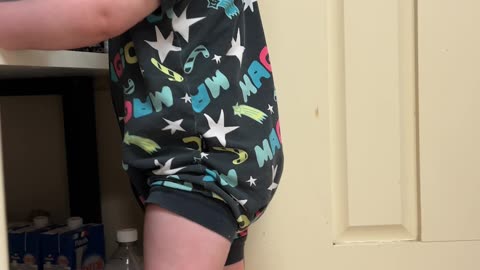 Adorable Toddler Shares Nutri-Grain with French Bulldog Piper!