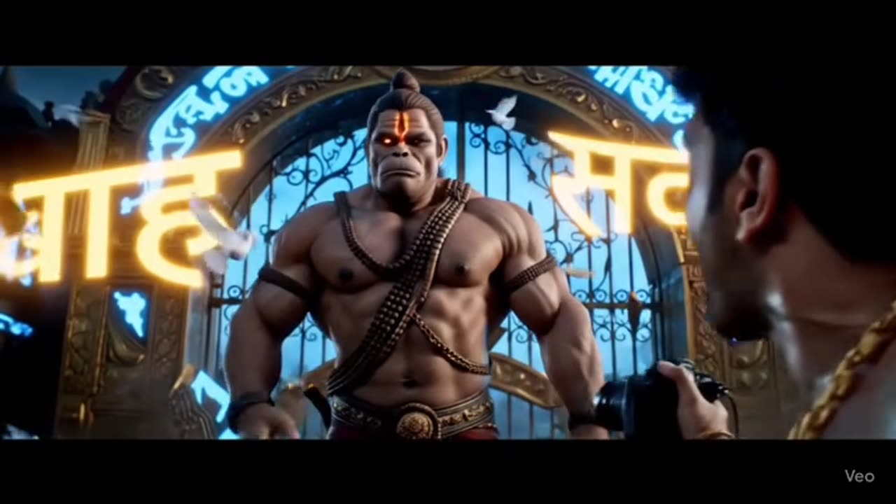 Hanuman ji broken the door of gym