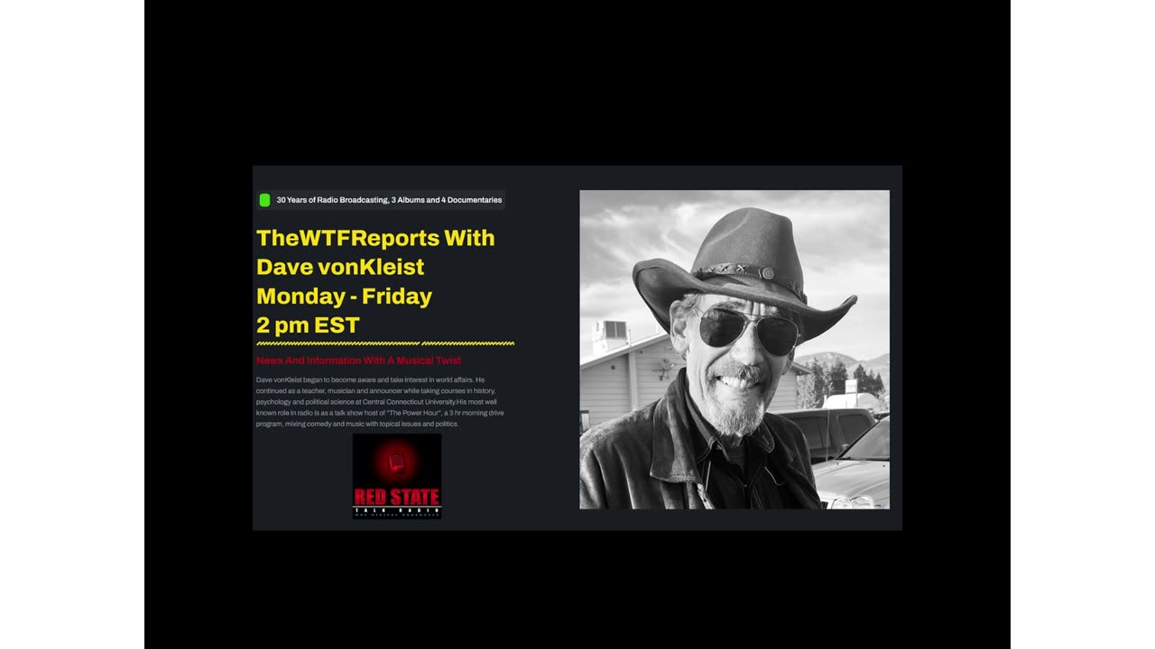 TheWTFReports With Dave vonKleist 3-26 25 - RedStateTalkRadio