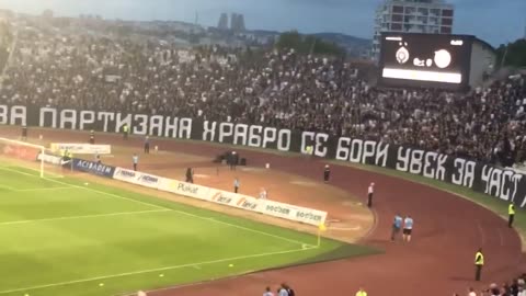 Partizan Belgrade fans are insane Oooo Partizaneee