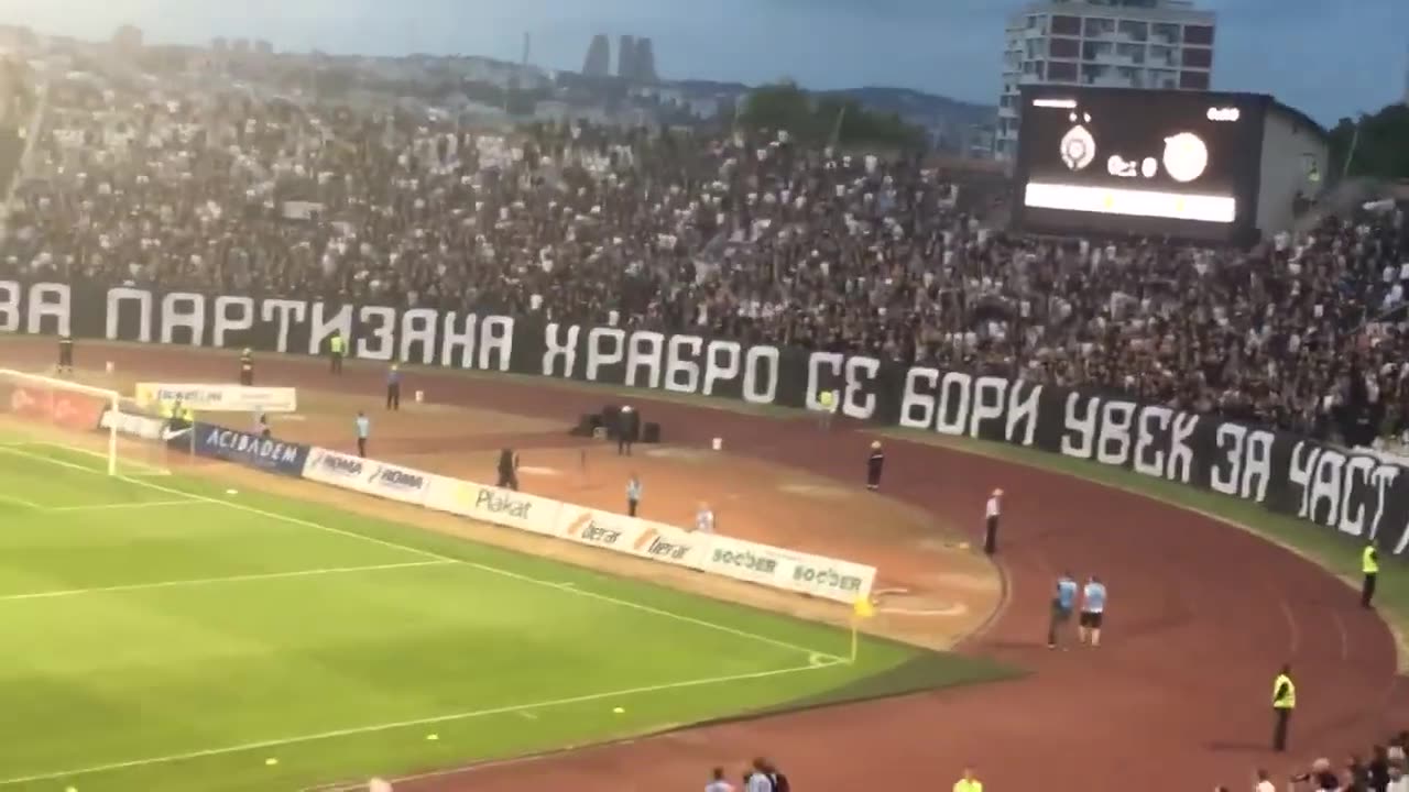 Partizan Belgrade fans are insane Oooo Partizaneee