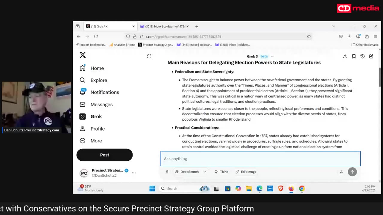 Precinct Strategy We the People's Elections. And Grok. Dan Schultz April 25 2025