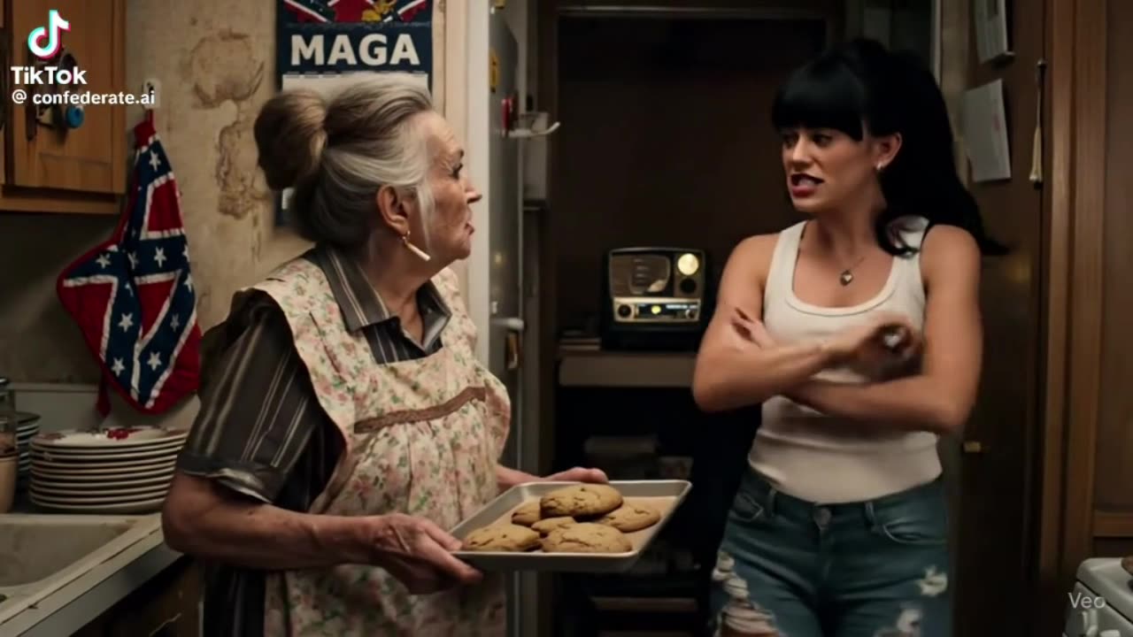 grandma runs the kitchen