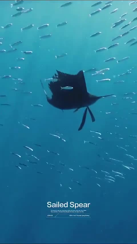 Sailfish, the fastest fish on Earth, gliding through Magdalena Bay