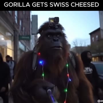 Gorilla Swiss cheesed