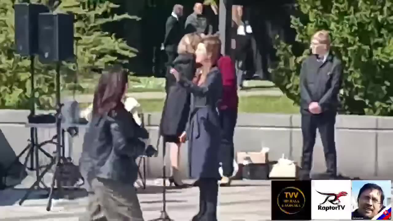 9.5 2025 Pohřebiště vojáků Rudé armády, Slavín, Bratislava video 1 ze 2 (převzato z Raptor-TV.cz)