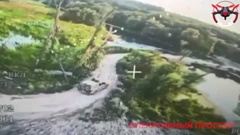 💥FPVs of #6_army control the crossing over the Oskol