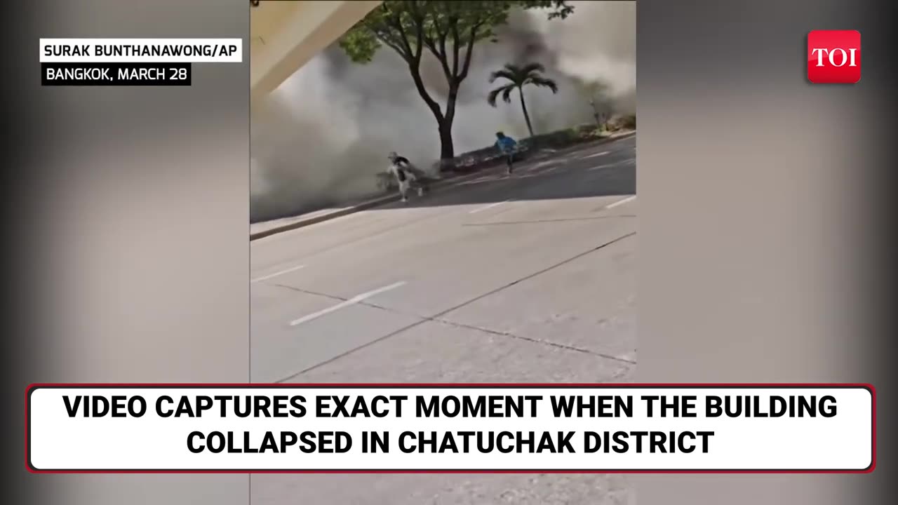 📹 Terrifying Video Shows Bangkok High-Rise Collapsing L
