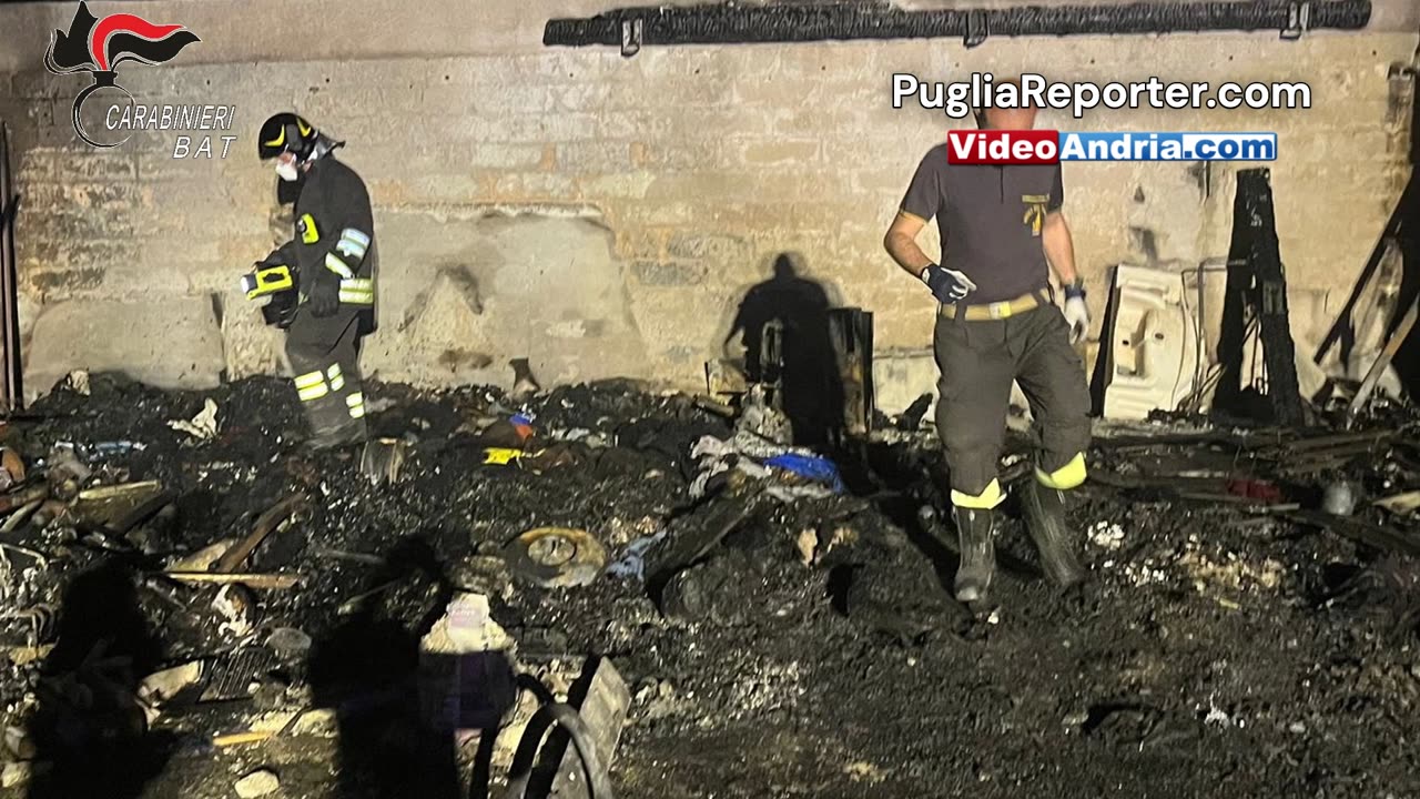 Bisceglie: lui muore nell'incendio. Il cane resta in attesa, invano, del ritorno del suo amico umano