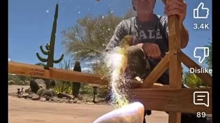 Solar death ray, rock vs petrified wood….