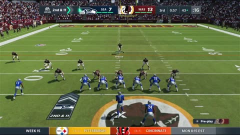 1964 REDSKINS VS Madden 21 I Franchise SEASON 1 WEEK 15 REDSKINS VS SEATTLE SEAHAWKS
