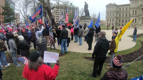 Inside The Vault- James Madison On The Grounds at An Anti-Lockdown\Stop The Steal Rally, Lancing Mi