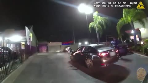 Black Thug Tried to Ambush LAPD During a Traffic Stop and got Mercd