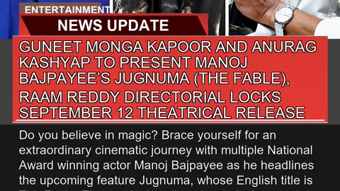 Guneet Monga Kapoor and Anurag Kashyap to Present