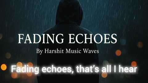 Fading Echoes (Official Lyric Video) | Emotional English Rap Song | By Harshit Music Waves