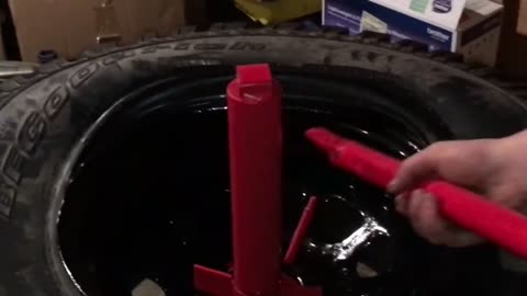 Harbor freight Tire Changer 33x12.50r15 BFGoodrich all terrains