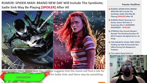 Rumor That Symbiote May Be Present In Spider-man Movie And Sadie Sink's Role