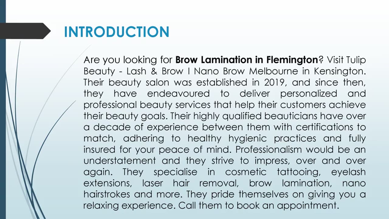 Are you looking for Brow Lamination in Flemington?