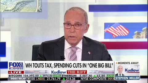 Larry Kudlow: The president is having a great time