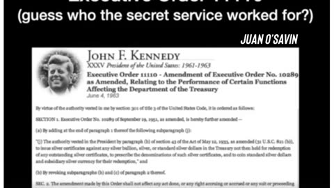 Secret Service - Treasury Department EO1111