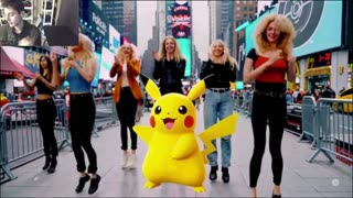 Outtake #1,252 Of Pikachu The Pokemon Dancing With Women In Times Square, New York Fake Funny Parody