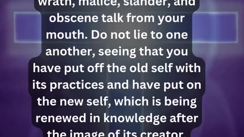 Journey of faith and spiritual growth Colossians 3:7-10 Daily Bible Verse