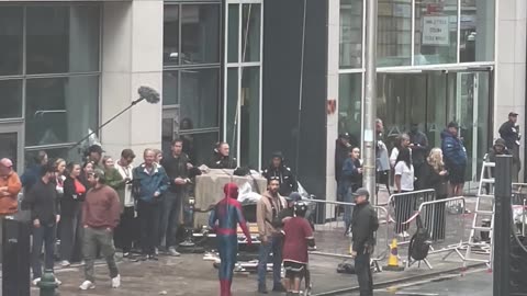 Spidey Saves Young Scooterist