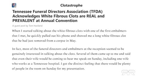 70% of Tennessee Embalmers Still Seeing Death by Clot Shot