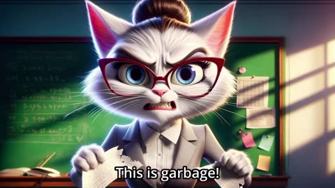 Teacher Cat Calls Out a Student! 😼📚 | Funny Classroom Cartoon