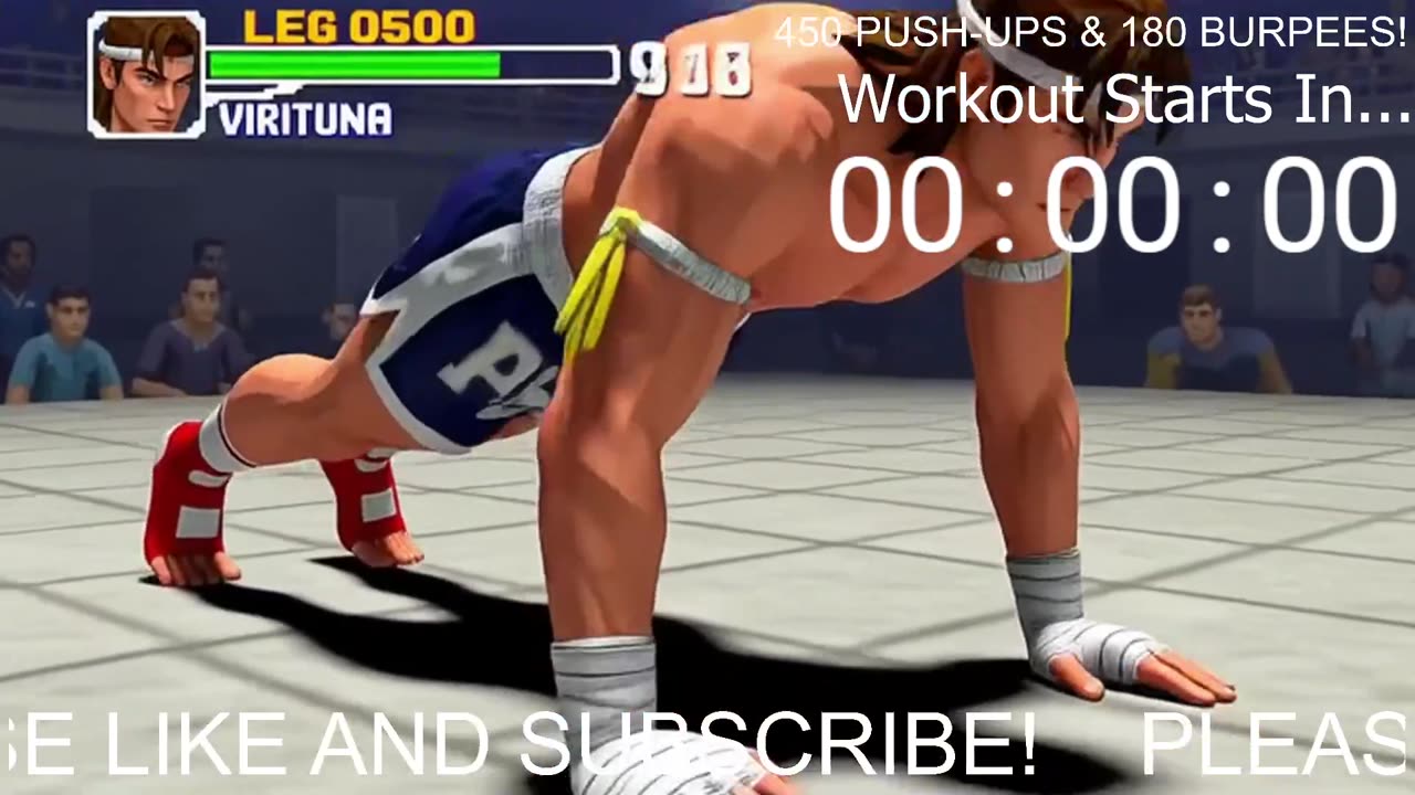 Everyday 450 push ups and 180 Burpees!