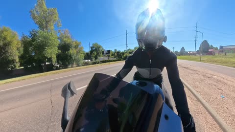 Motorcyclist Walks Away From Crash After Split-Second Decision