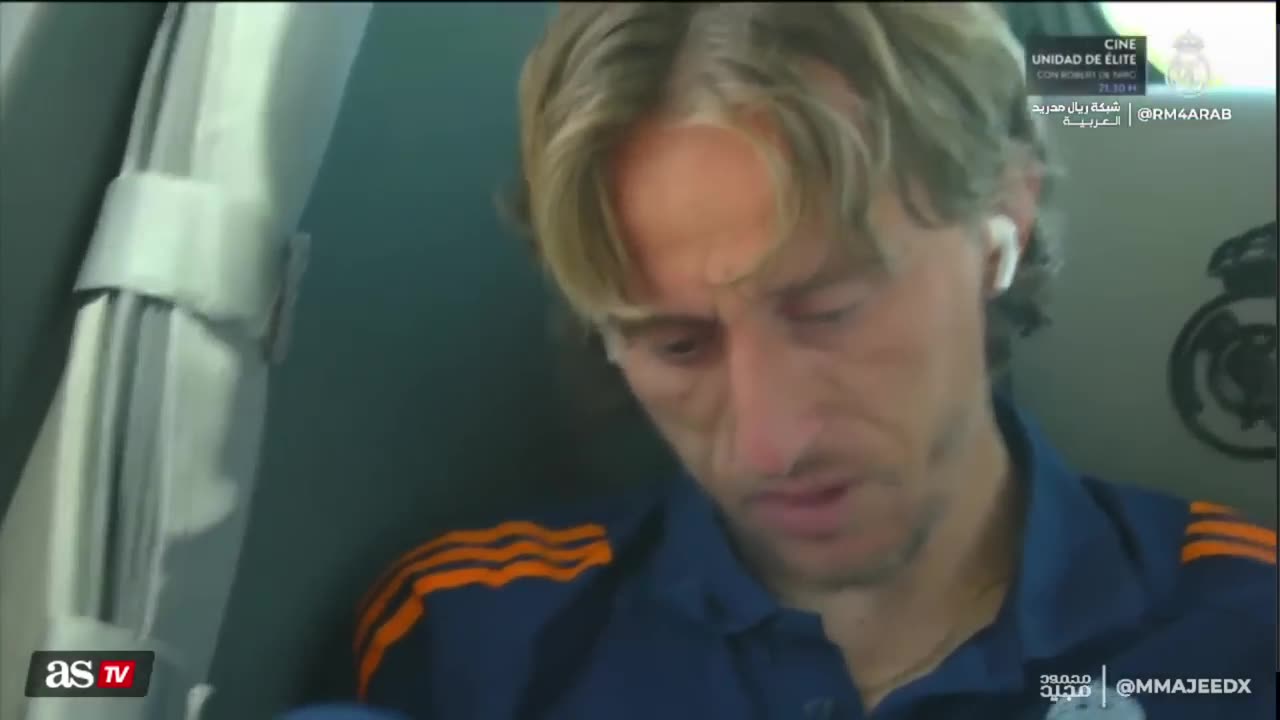 Modrić broke down and sobbed in tears.