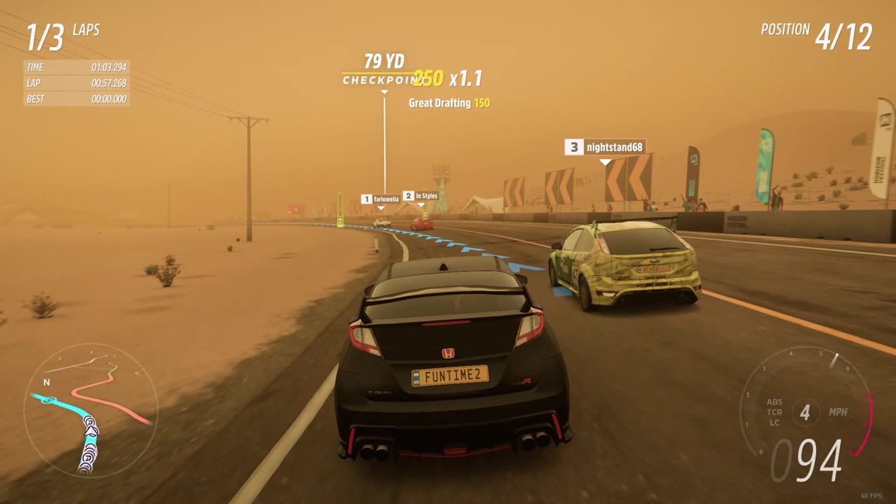 Forza Horizon 5 - Bahia De Plano Circuit in a Honda CIvic Type-R!