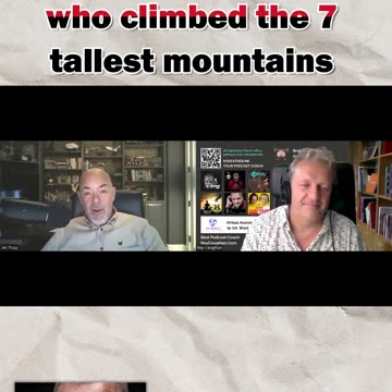 Interviewing a guy who climbed the 7 tallest mountains