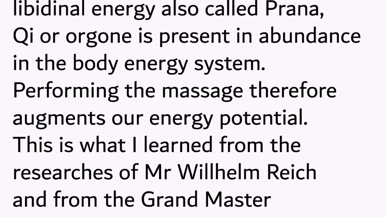 Massage for full body orgasm.