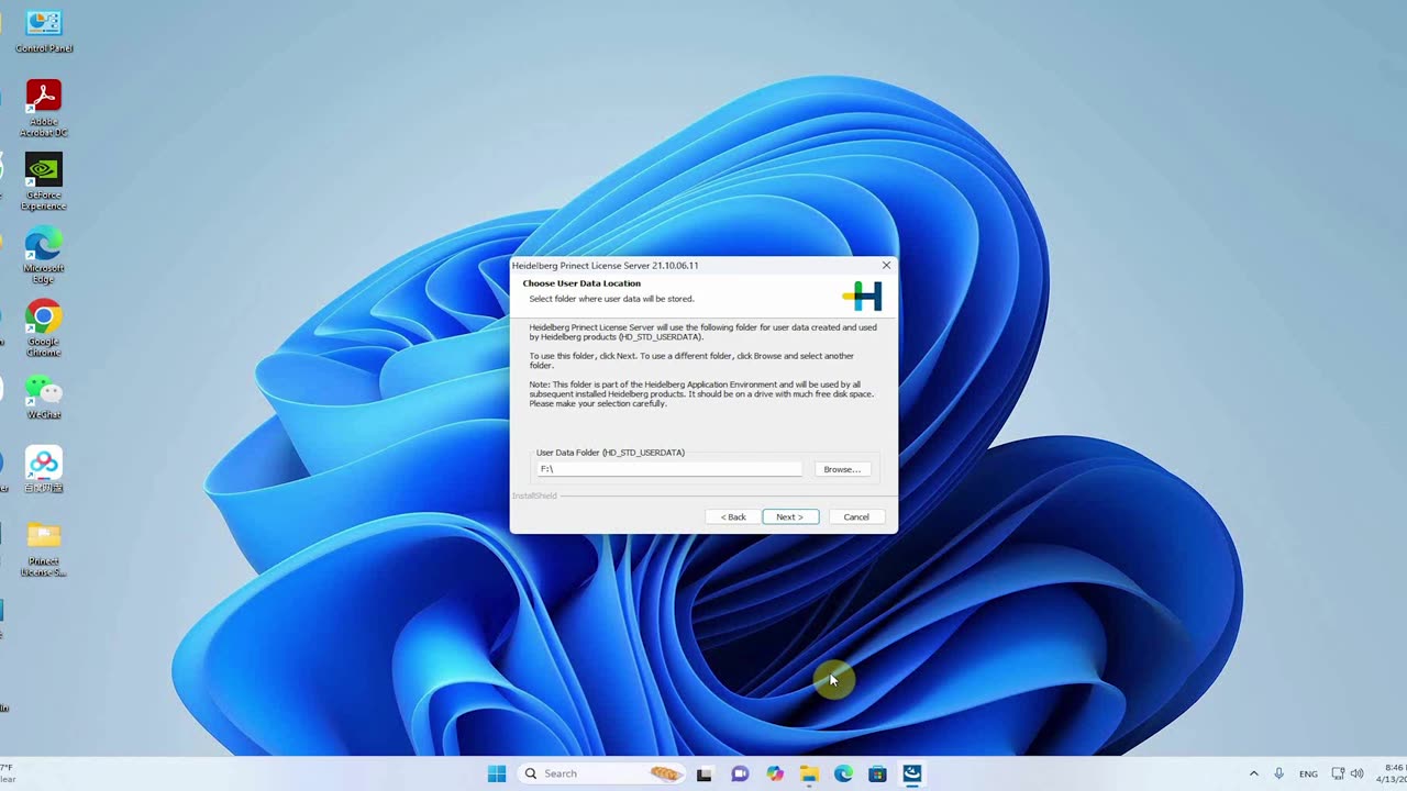 install Prinect License Server 21.10.16.12