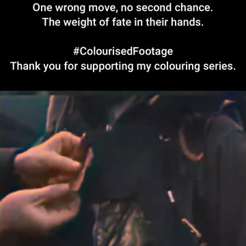 Crewmen Disarm Unexploded Round #ColourisedHistory