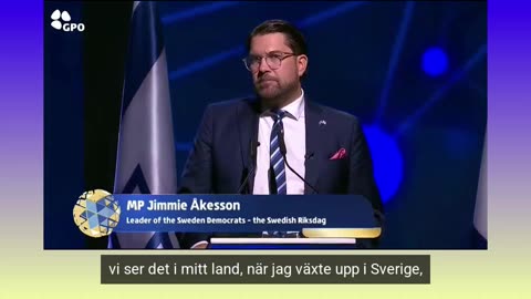 # 1676 - Jimmie Åkessons sionisttal i Israel. SVENSKTEXTAT.