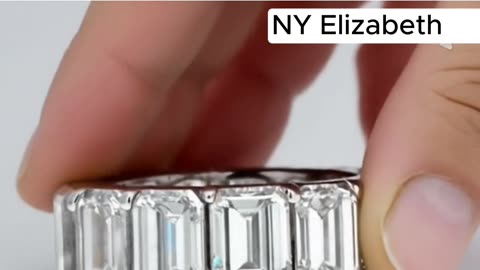 Platinum Emerald-Cut Diamond Eternity Ring