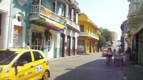 Calle de la Media Luna en Cartagena, Colombia