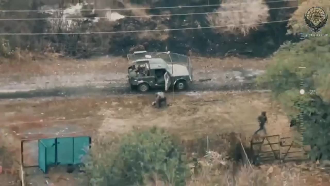 Russians Bail From Vehicle Hit by Drone, Leaving Comrades Behind