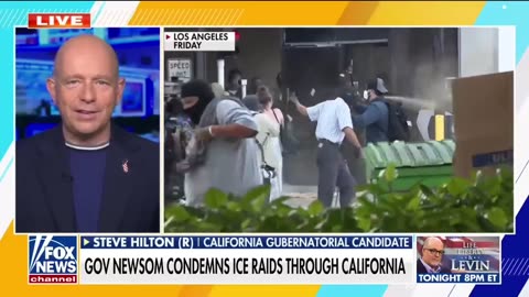 Hilton calls Newsom out for the ICE raid, calling it "completely shameful."