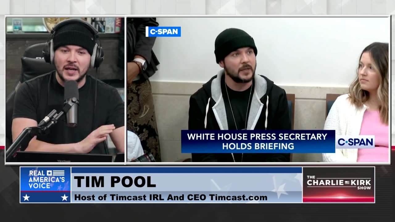 Tim Pool Calls Out the Mainstream Media in the White House Briefing Room