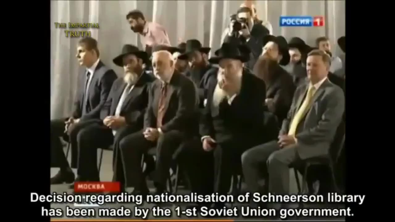 Jews (Bolshevik) guided by false ideological thoughts - Putin talking to a room full of Jews