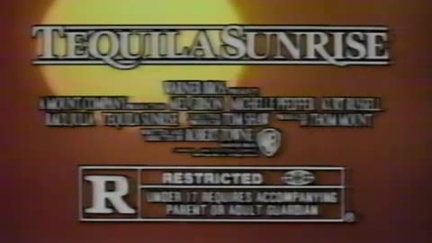 Tequilla Sunrise Movie Trailer TV Commercial w/Mel Gibson & Michelle Pfeiffer from 1988