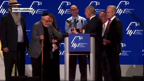 The RJC presented the “Charlie Kirk Freedom Award” to the Alevy Family,