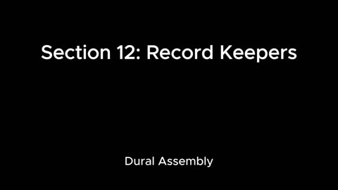 JAH Section 12: Record Keepers